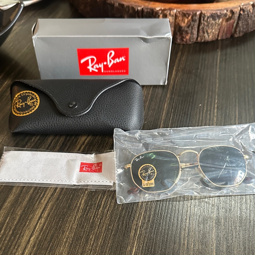 Ray-Ban RB 3649 Gold and Black Sunglasses